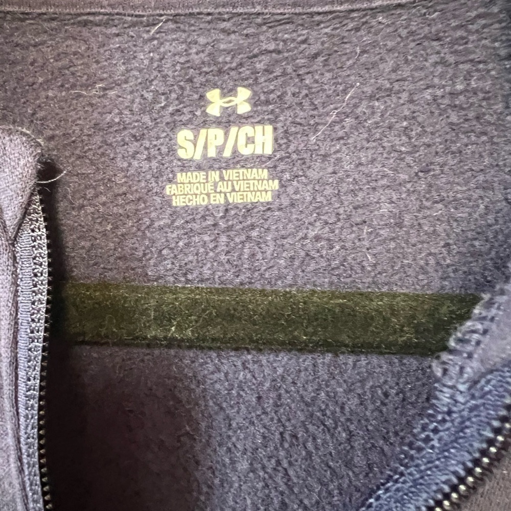 Under Armour Dark Blue/ navy zip Hoodie / Jacket - Picture 2 of 3